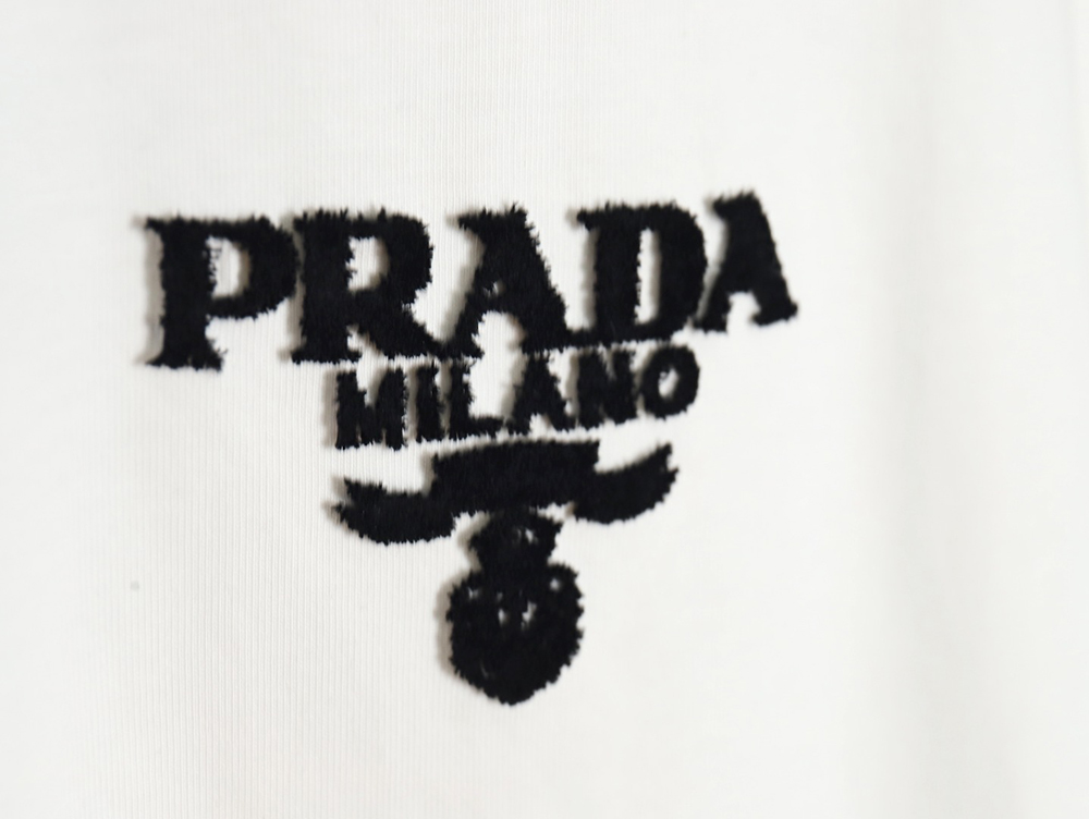 Prada three-dimensional toothbrush embroidery T-shirt