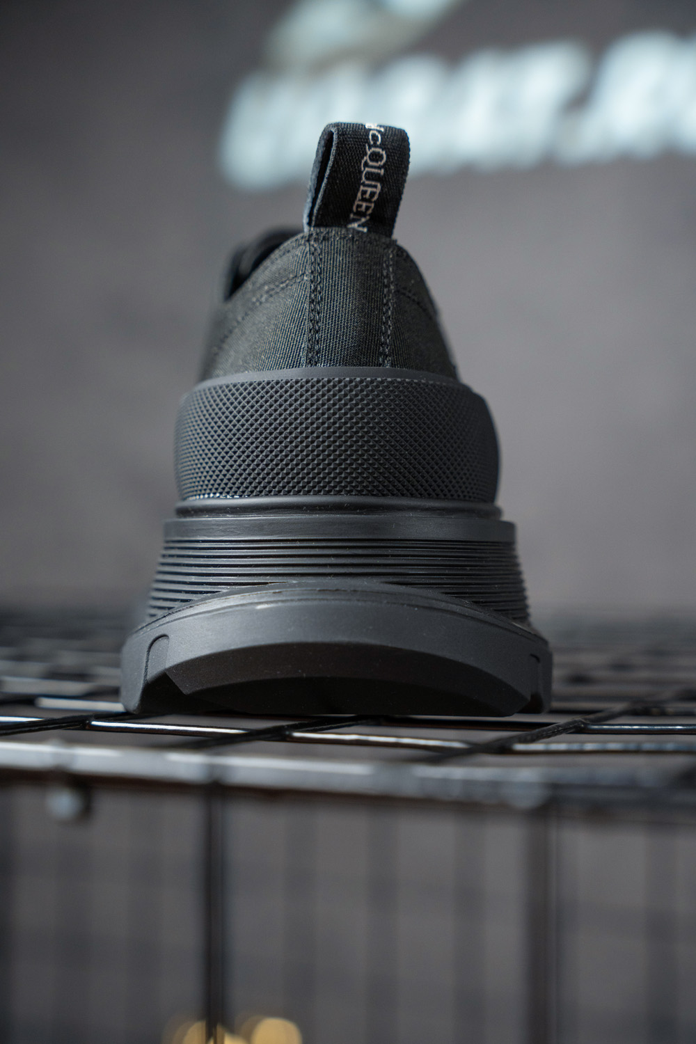 Alexander McQueen Tread Slick Lace Up 'Triple Black'