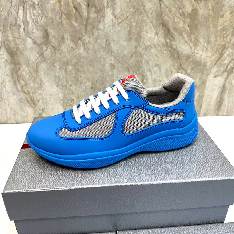 Prada America''s Cup Soft rubber and bike fabric sneakers