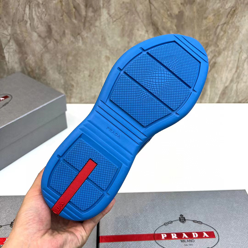 Prada America's Cup Soft rubber and bike fabric sneakers