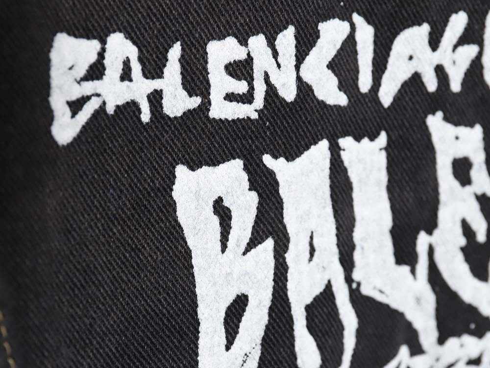 Balenciaga 24SS Year of the Dragon limited graffiti denim jacket