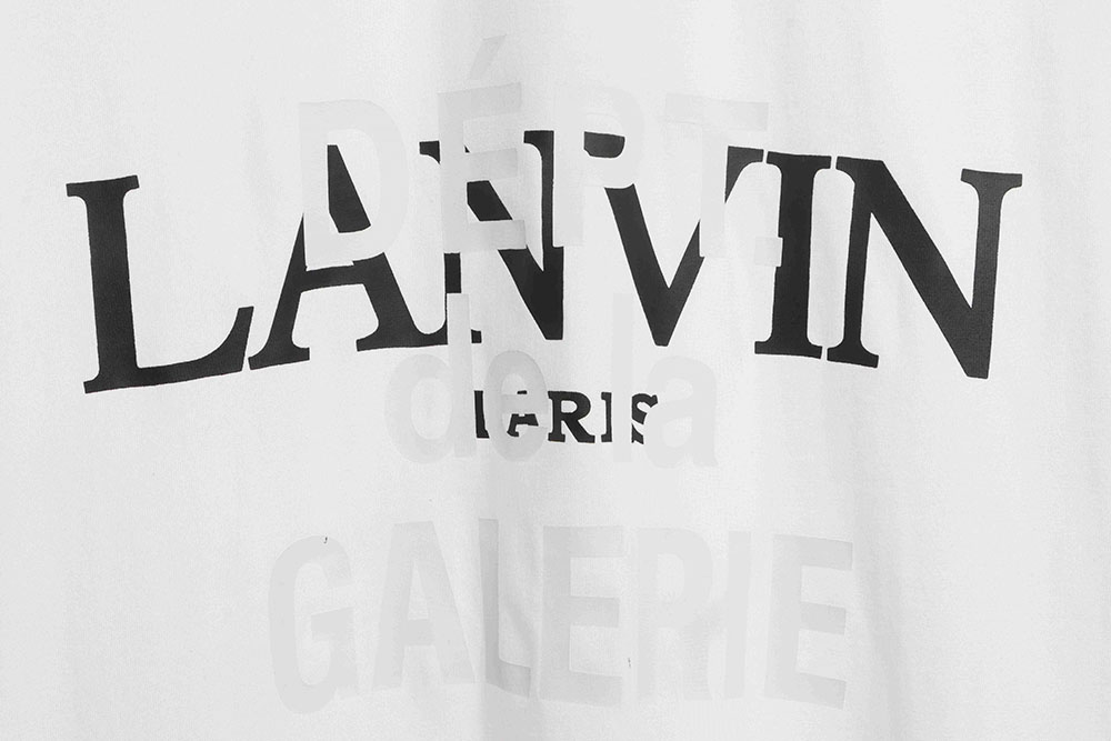 Lanvin & Gallery Dept overlapping letter print short sleeves
