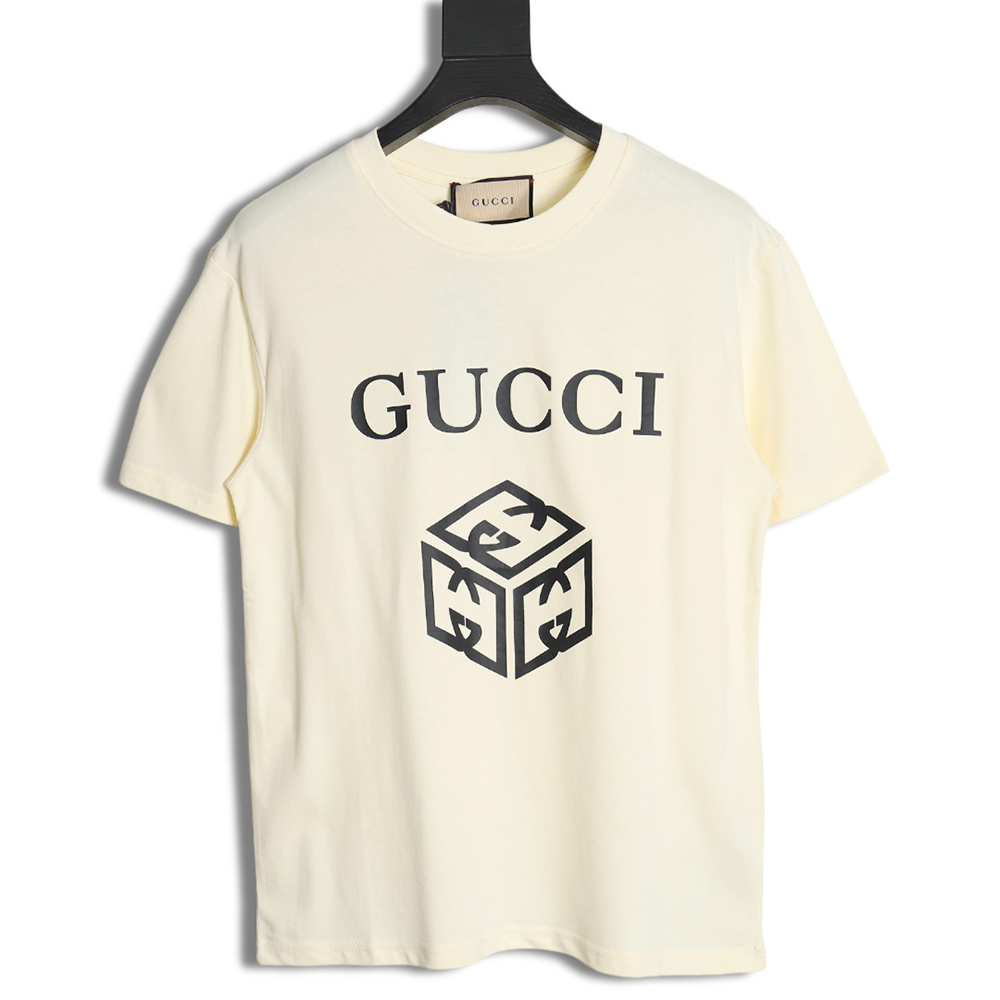 Gucci 24ss three-dimensional block print T-shirt