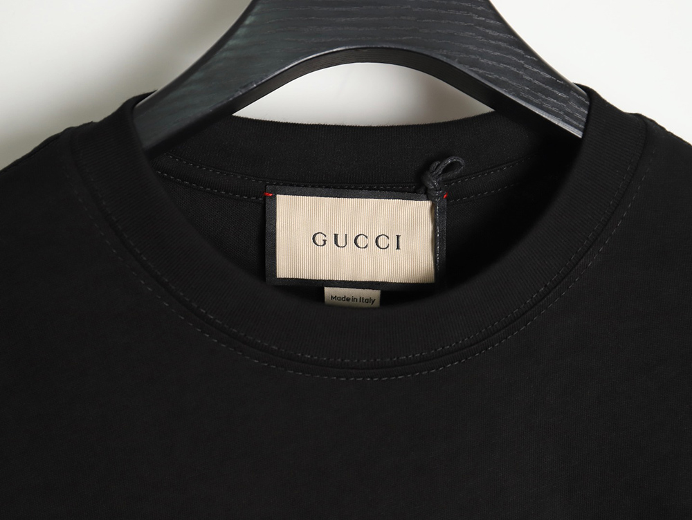 Gucci 24ss embroidered letter print short sleeves TSK1