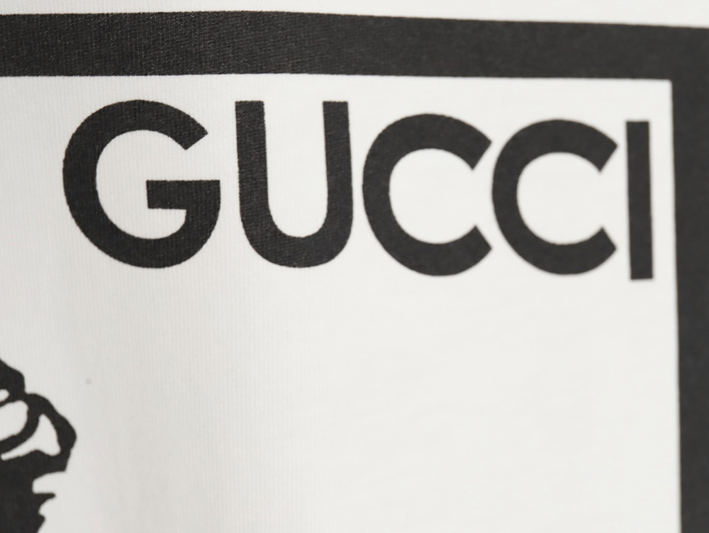 Gucci24ss cartoon pattern series round neck short sleeves