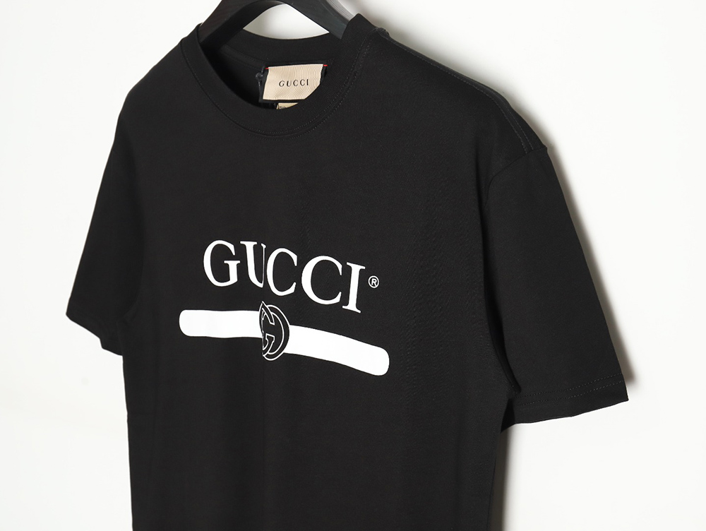 Gucci 24ss belt interlocking round neck short sleeves TSK1