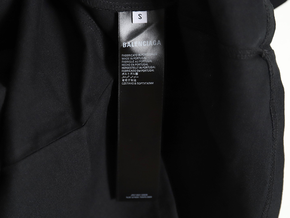 Balenciaga blurred letter shadow short sleeves