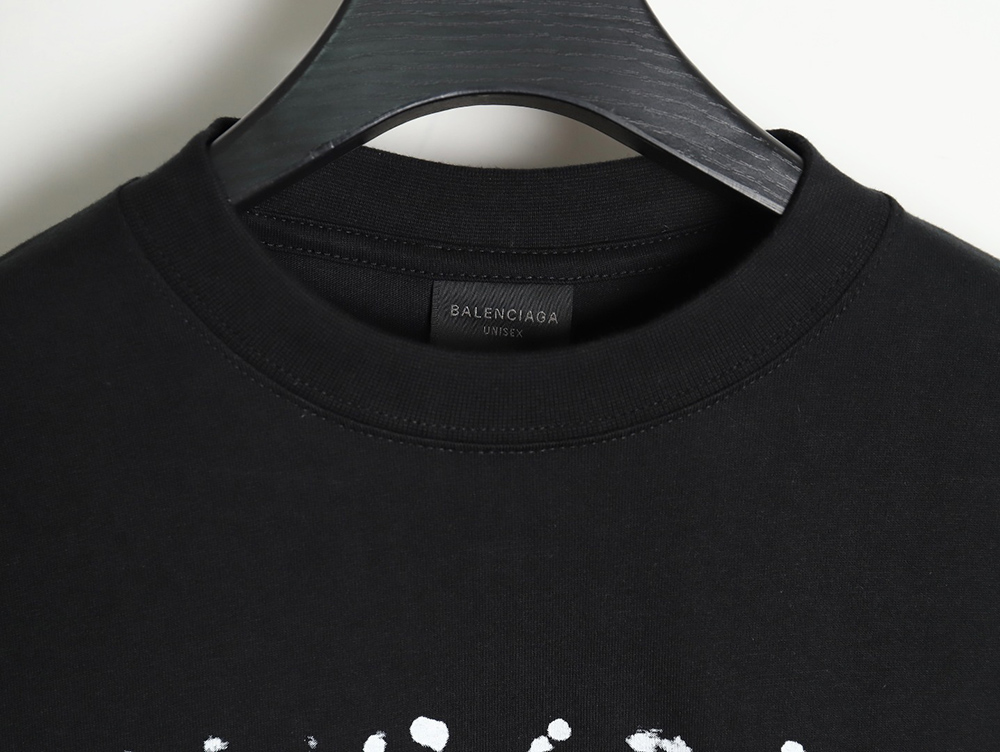 Balenciaga blurred letter shadow short sleeves