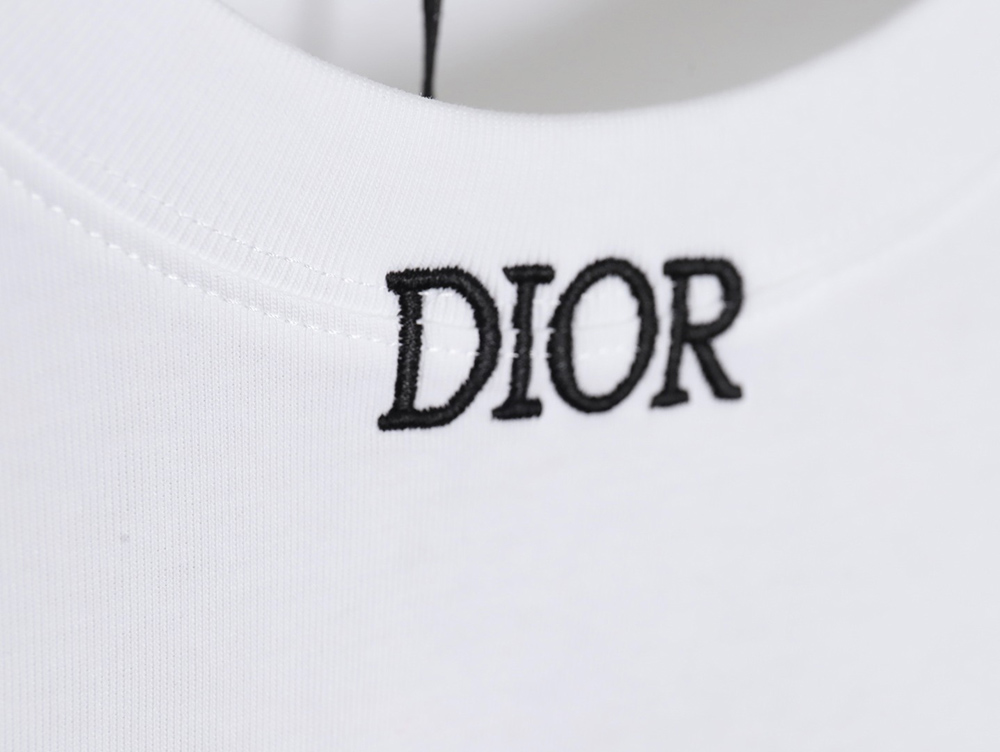 Dior logo pocket embroidered T-shirt