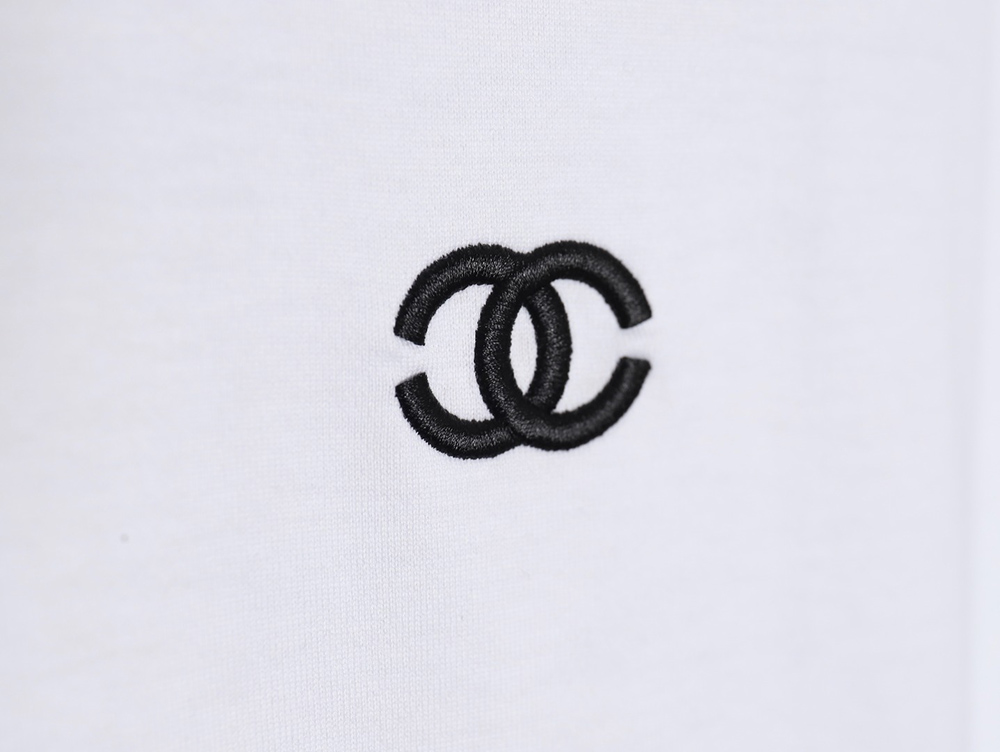 Chanel classic embroidered double C short sleeves