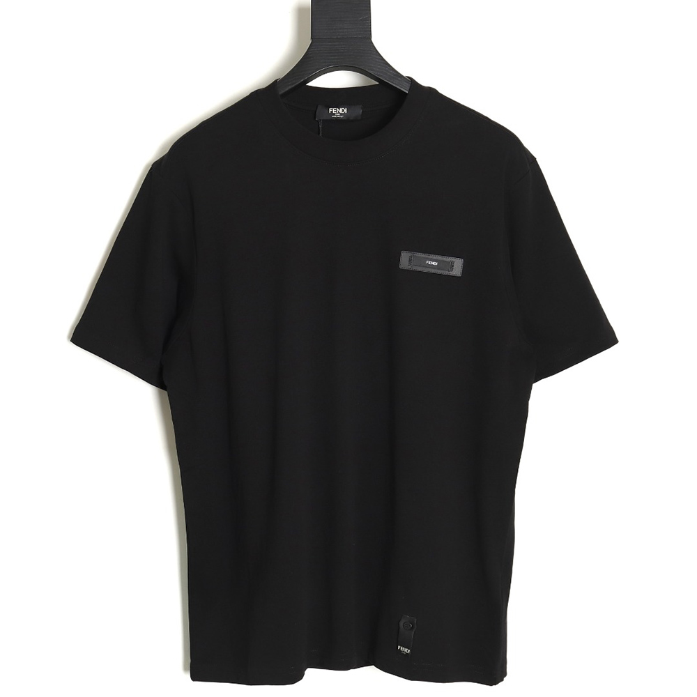 Fendi leather label LOGO short sleeves TSK1