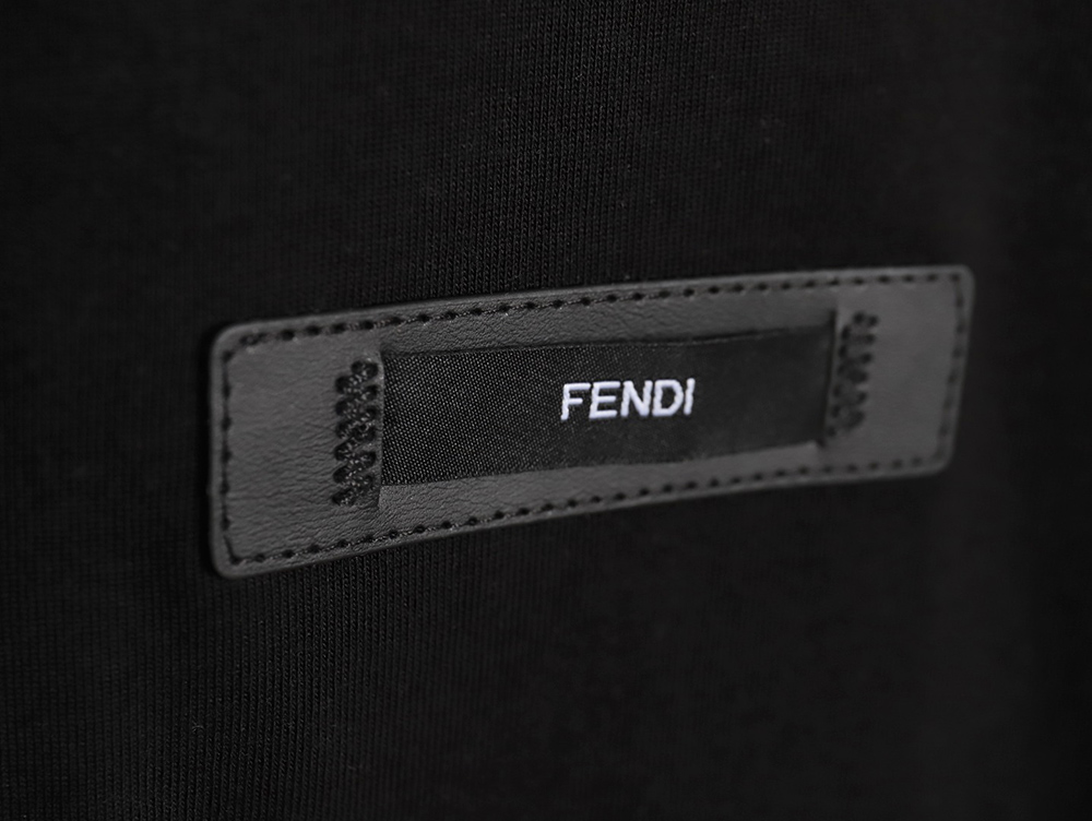 Fendi leather label LOGO short sleeves TSK1