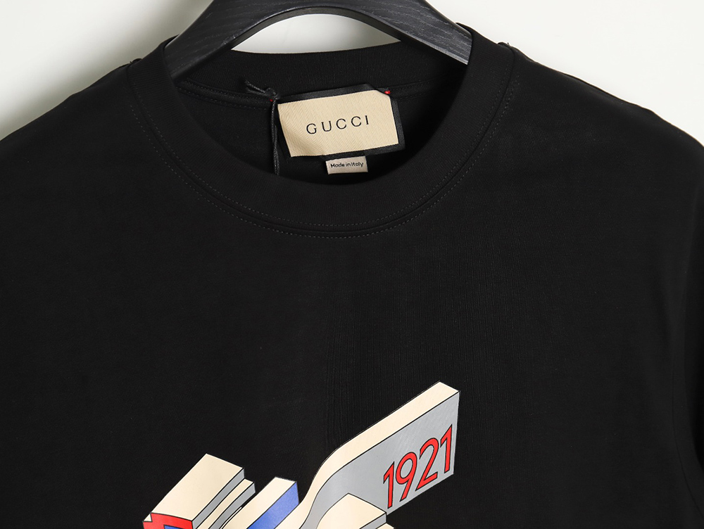 Gucci 3D 1921 letter short-sleeved T-shirt