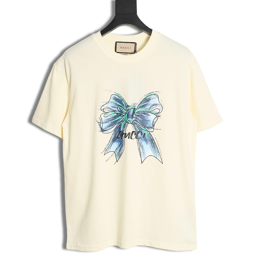Gucci 24 Year of the Dragon series bow short-sleeved T-shirt