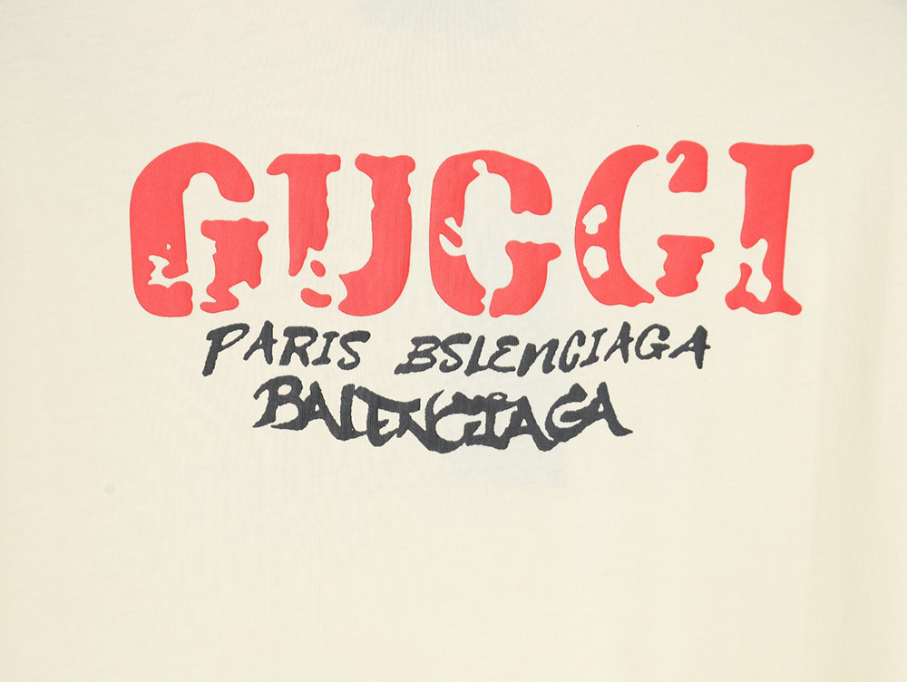 Gucci 24ss classic letter print round neck short sleeves