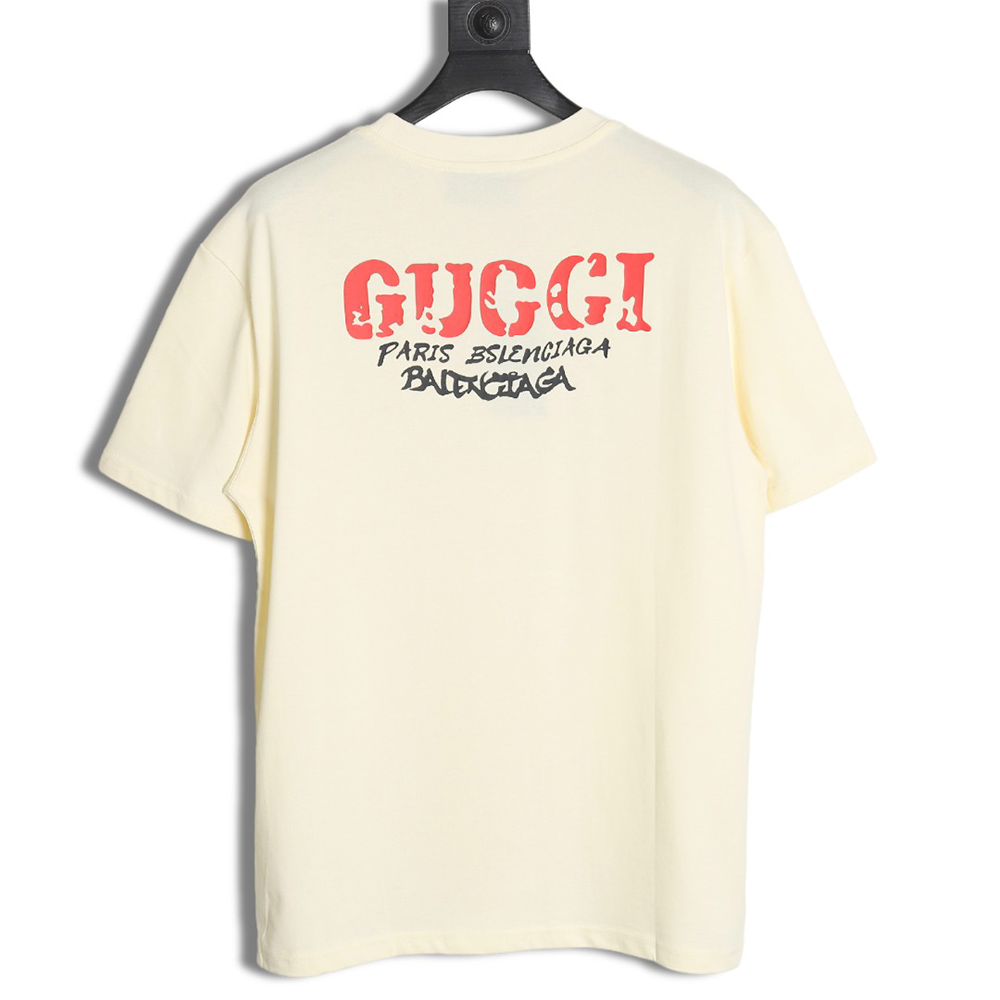 Gucci 24ss classic letter print round neck short sleeves