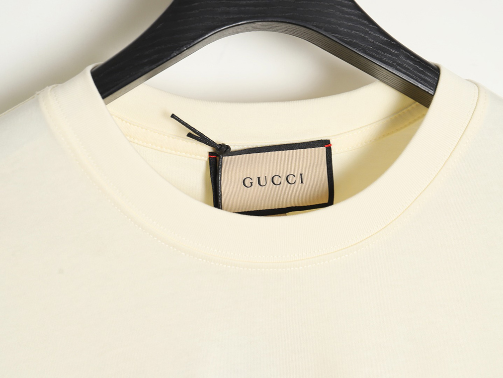Gucci 24ss classic letter print round neck short sleeves