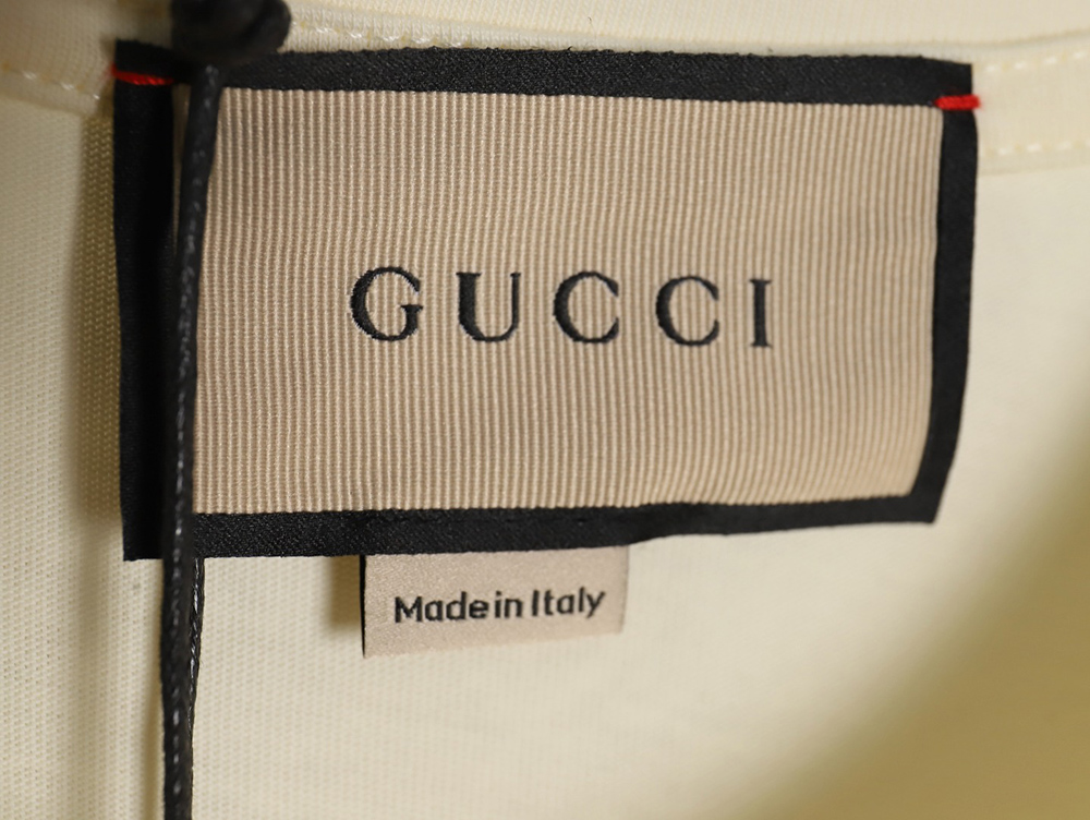 Gucci 24ss classic letter print round neck short sleeves