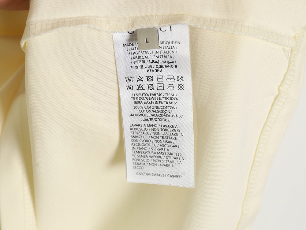 Gucci 24ss classic letter print round neck short sleeves