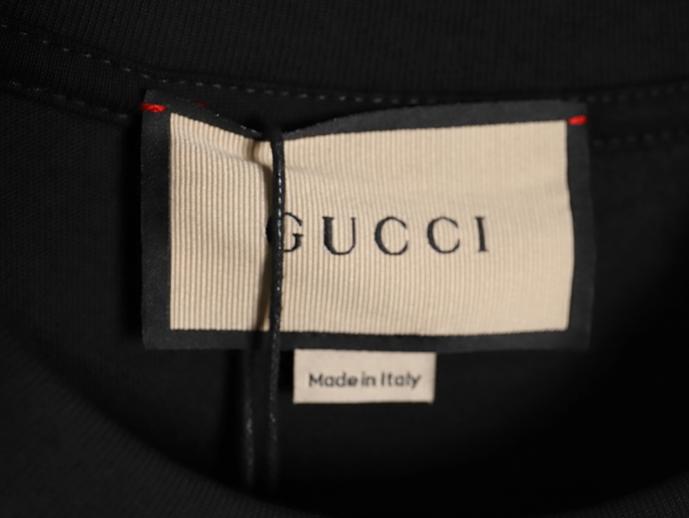 Gucci smiley print crew neck short sleeves