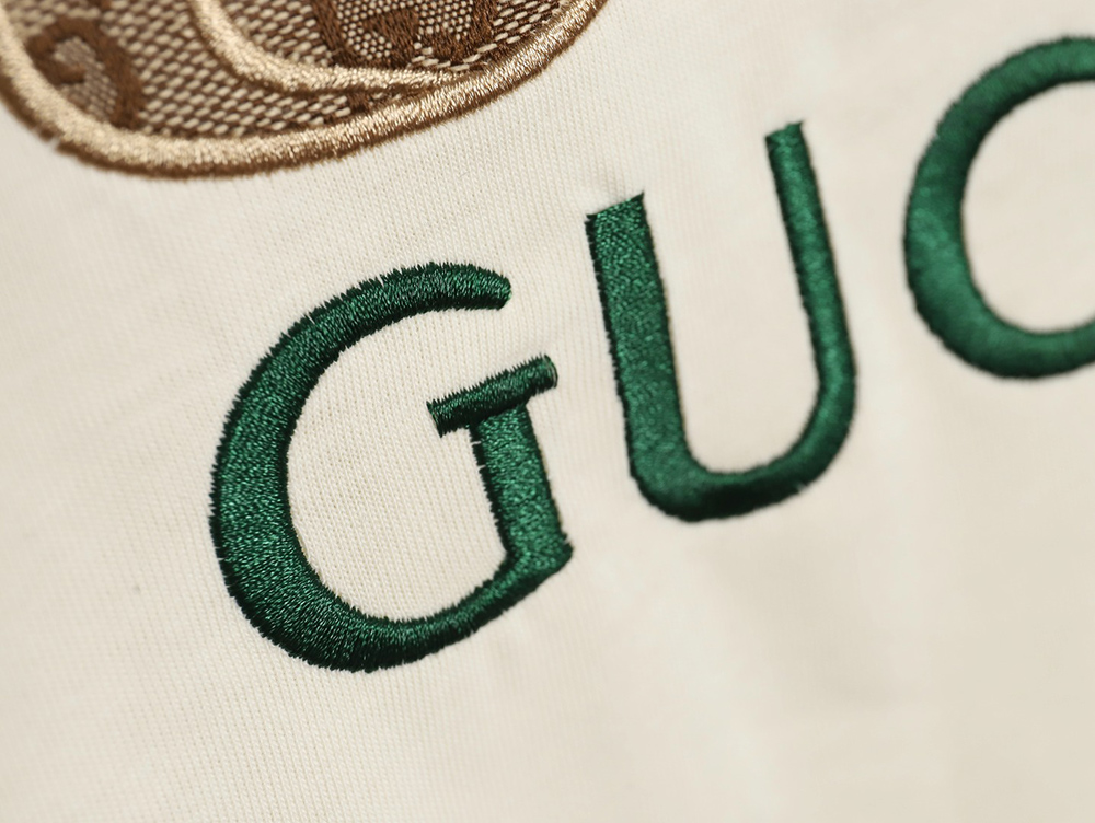 Gucci 23ss presbyopia rabbit patch embroidered short sleeves