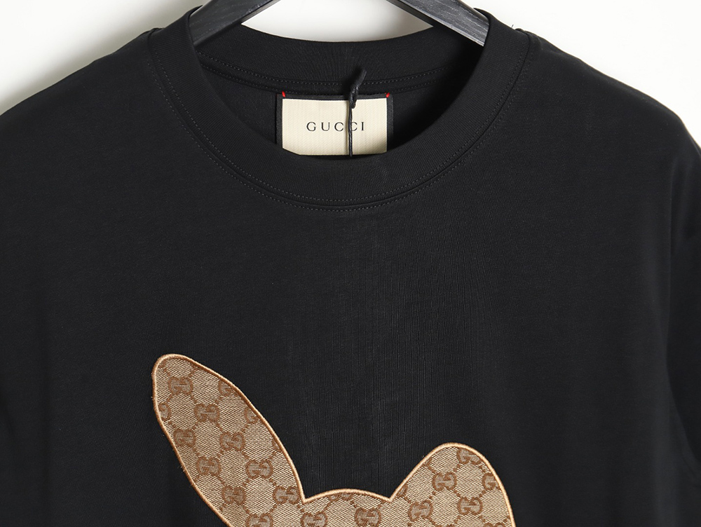 Gucci 23ss presbyopia rabbit patch embroidered short sleeves
