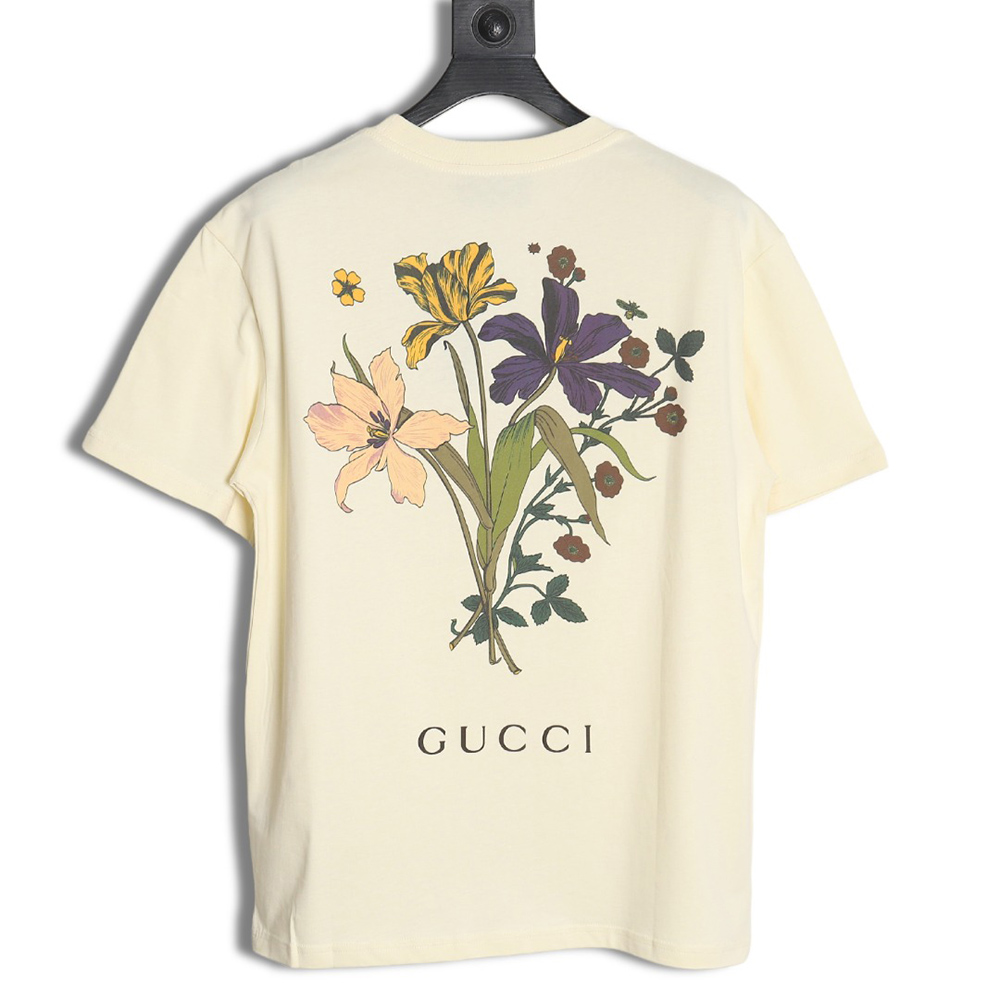 Gucci joint D limited edition all-over printed back short-sleeve