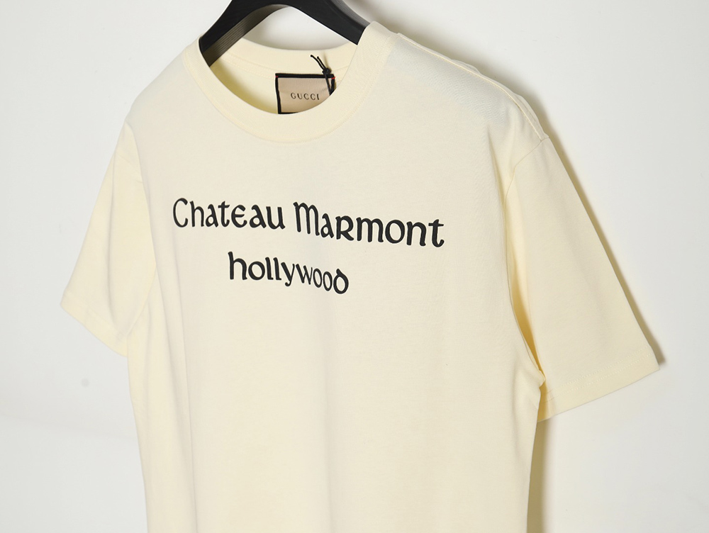 Gucci joint D limited edition all-over printed back short-sleeve