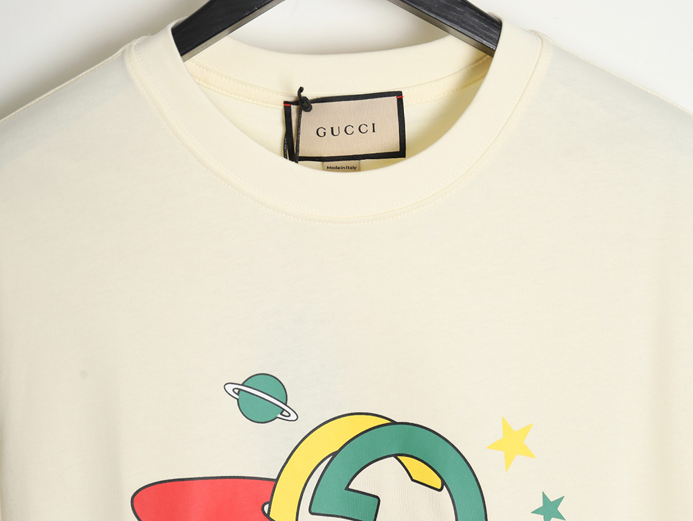Gucci 24ss planet graphic print short sleeves