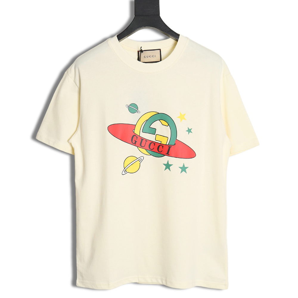 Gucci 24ss planet graphic print short sleeves