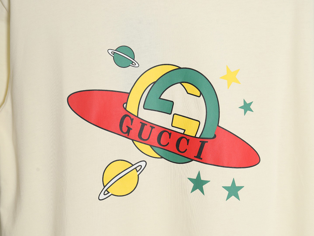 Gucci 24ss planet graphic print short sleeves