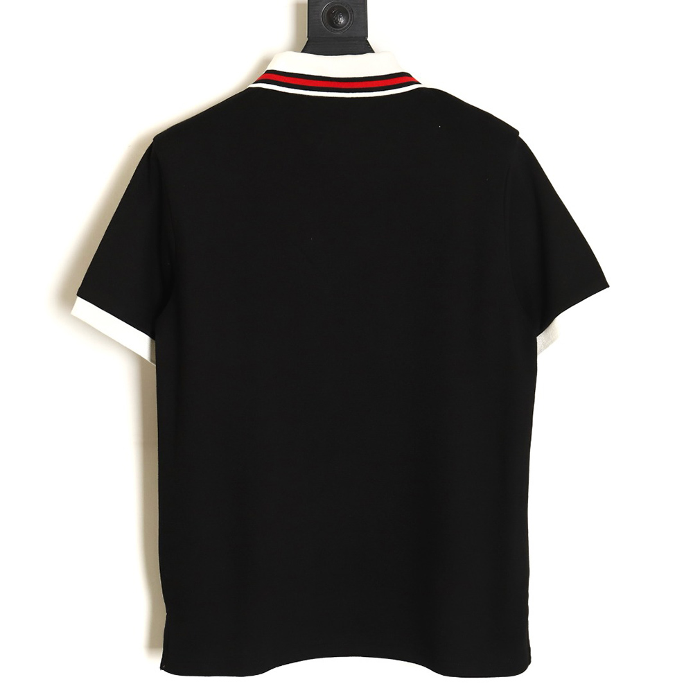Gucci 24SS chest pocket small logo embroidered POLO shirt