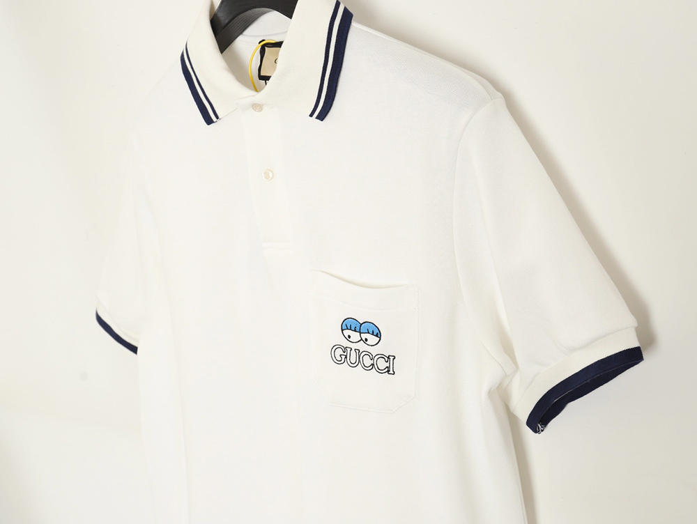 Gucci 24SS Get lt chest pocket embroidered POLO shirt