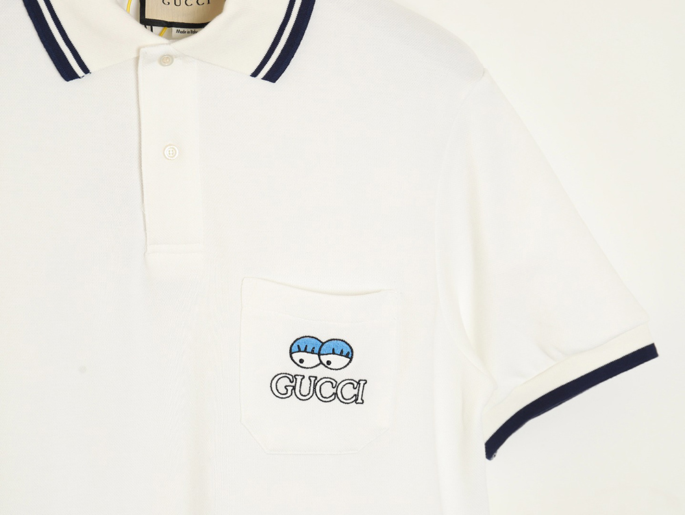 Gucci 24SS Get lt chest pocket embroidered POLO shirt