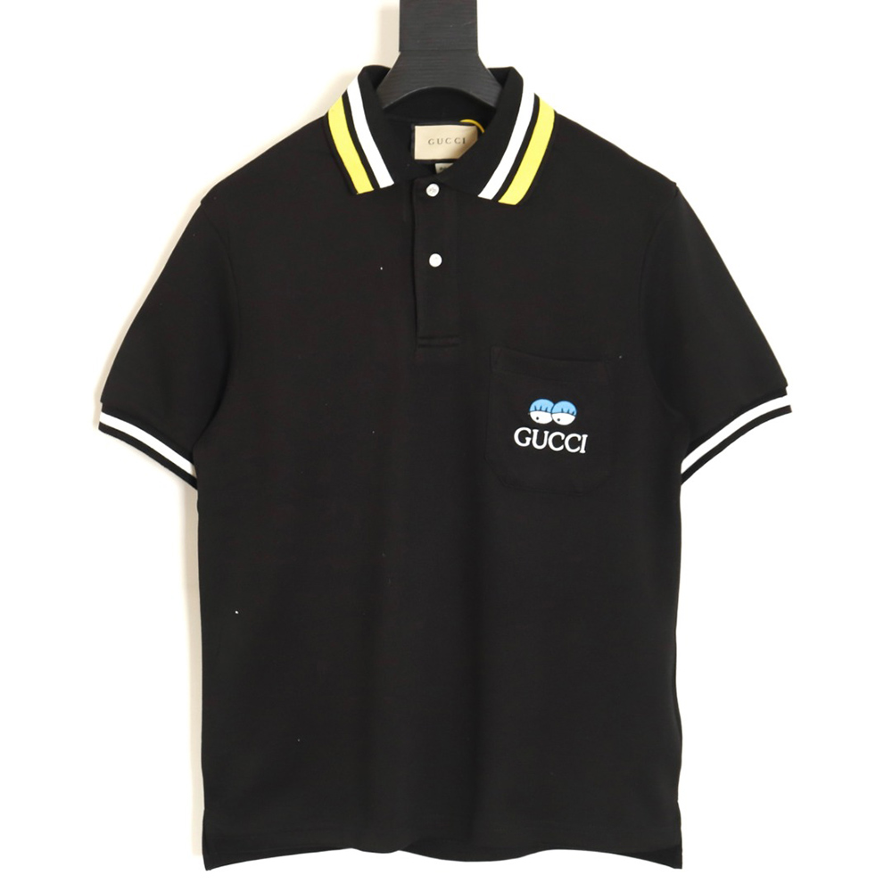 Gucci 24SS Get lt chest pocket embroidered POLO shirt