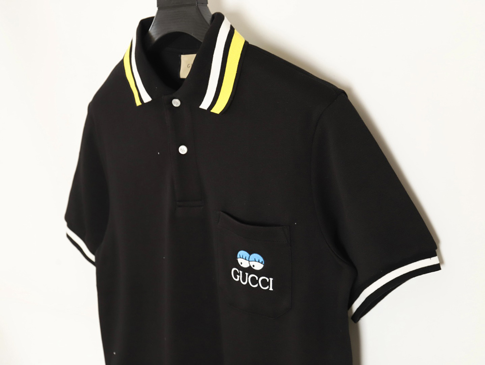 Gucci 24SS Get lt chest pocket embroidered POLO shirt