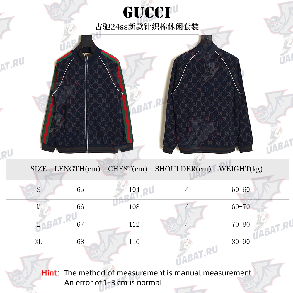 Gucci 24ss knitted cotton casual suit jacket