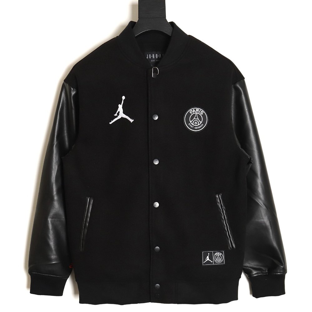 Air Jordan x Paris Saint-Germain wool baseball jacket