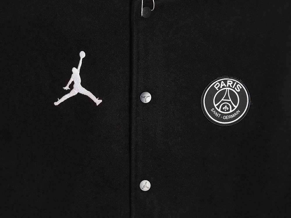 Air Jordan x Paris Saint-Germain wool baseball jacket