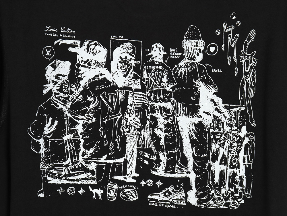 Louis Vuitton employee limited printed short sleeves