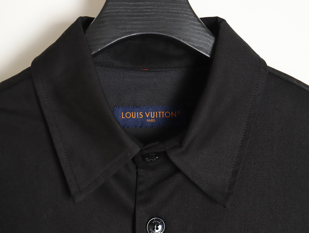 Louis Vuitton flocked jacquard patchwork work shirt jacket