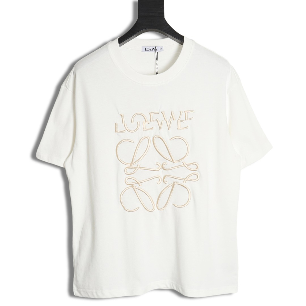 Loewe offset letter print short sleeves