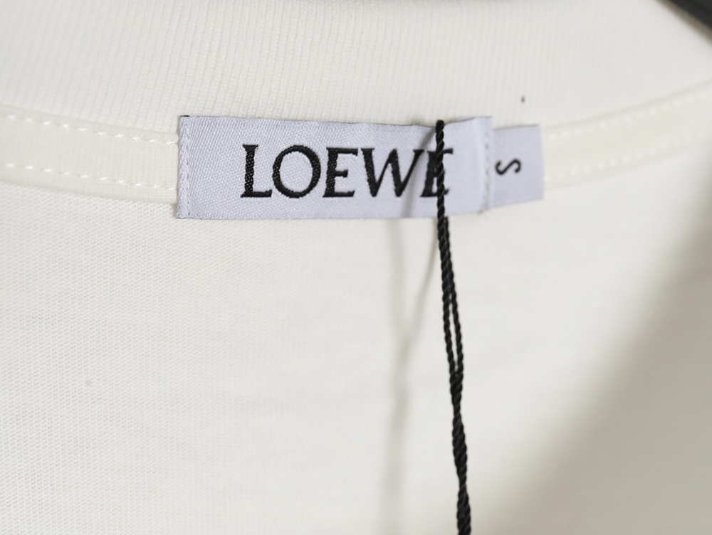 Loewe offset letter print short sleeves