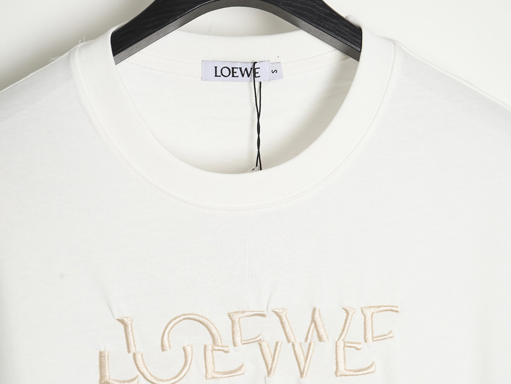 Loewe offset letter print short sleeves