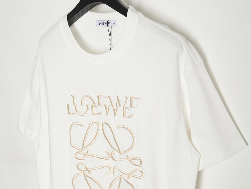 Loewe offset letter print short sleeves