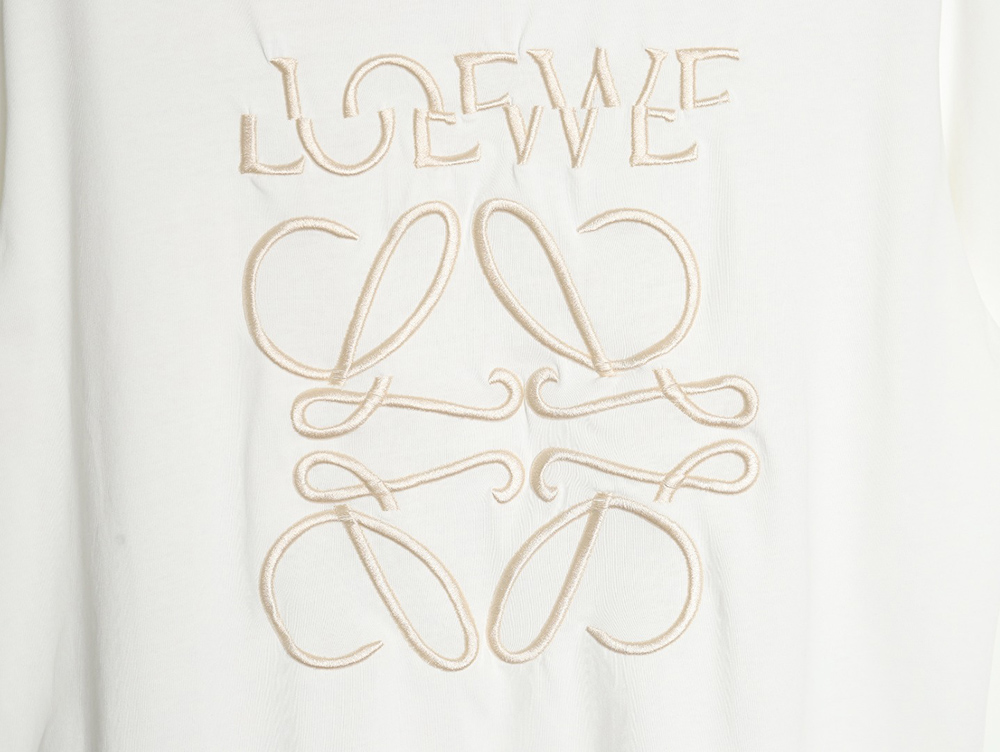 Loewe offset letter print short sleeves