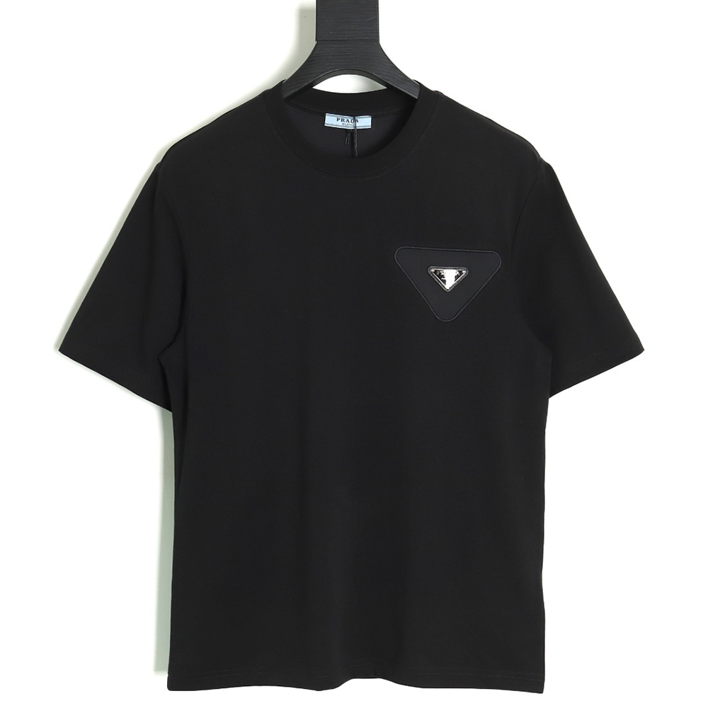 Prada overlapping triangle short sleeves