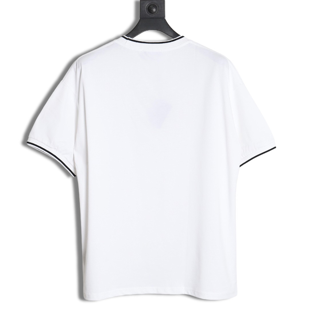Prada 24ss embroidered lettering short sleeves