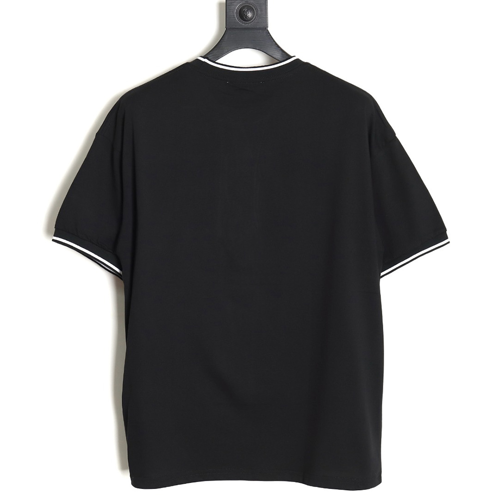 Prada 24ss embroidered lettering short sleeves