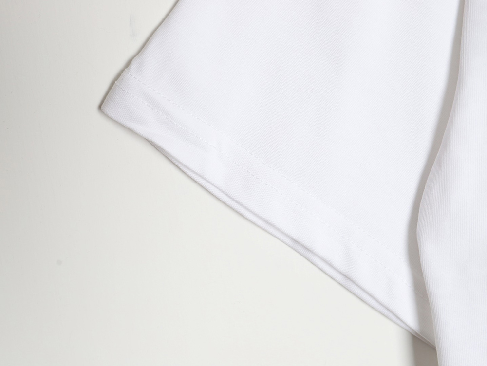 Prada 24ss toothbrush embroidered letter logo short sleeves